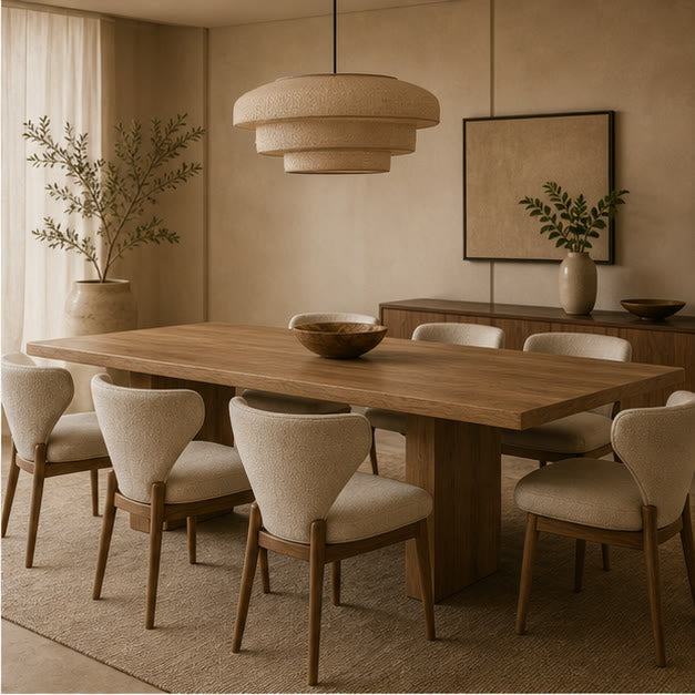 Comedor en roble natural
